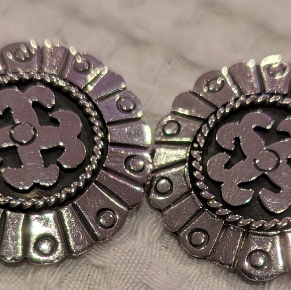 TALLERES DE LOS BALLESTEROS TAXCO ORO Jewelry - Vintage Taxco 925 Sterling Silver Clip-On Earrings – Signed Talleres de los Ball